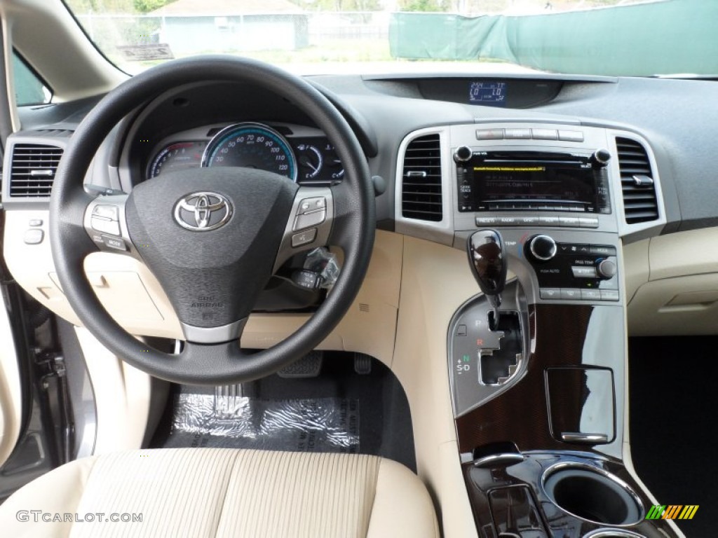 2012 Toyota Venza LE Ivory Dashboard Photo #61752524
