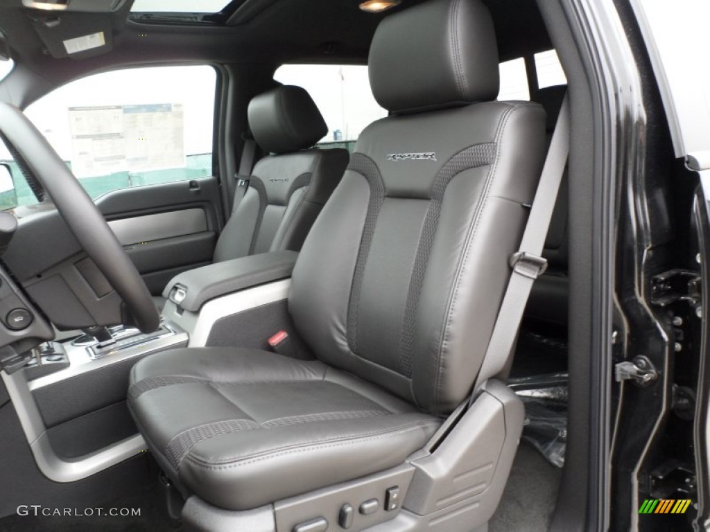 2012 Ford F150 SVT Raptor SuperCrew 4x4 Front Seat Photo #61753205