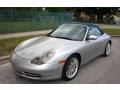 1999 Arctic Silver Metallic Porsche 911 Carrera Cabriolet  photo #1