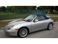 1999 Arctic Silver Metallic Porsche 911 Carrera Cabriolet  photo #2