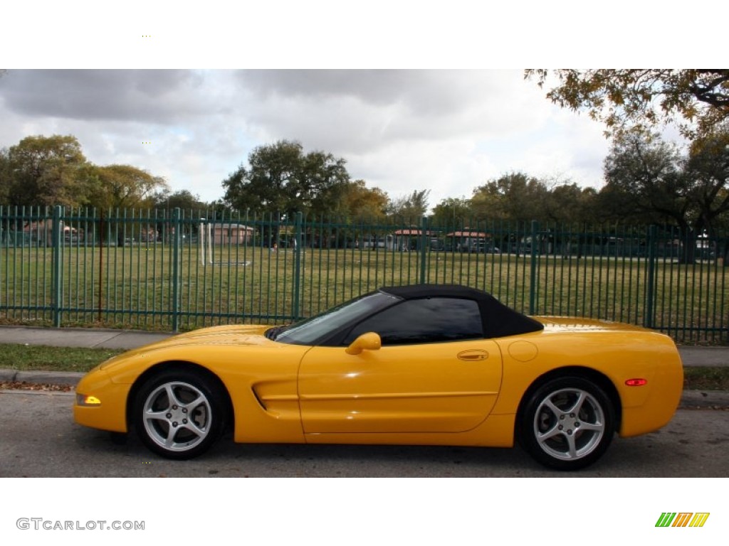 Millenium Yellow 2003 Chevrolet Corvette Convertible Exterior Photo #61754475