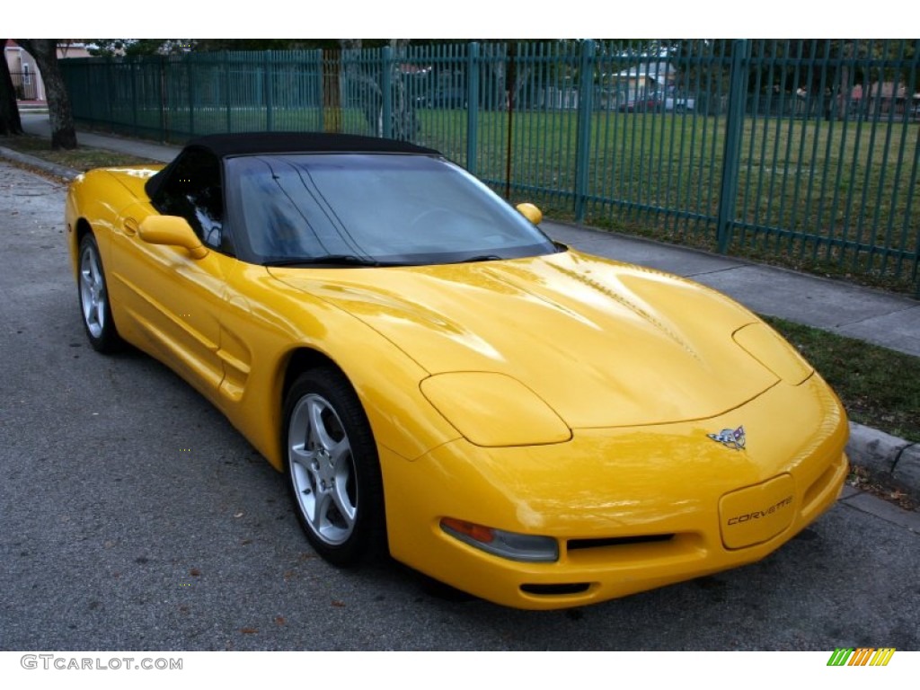 Millenium Yellow 2003 Chevrolet Corvette Convertible Exterior Photo #61754567