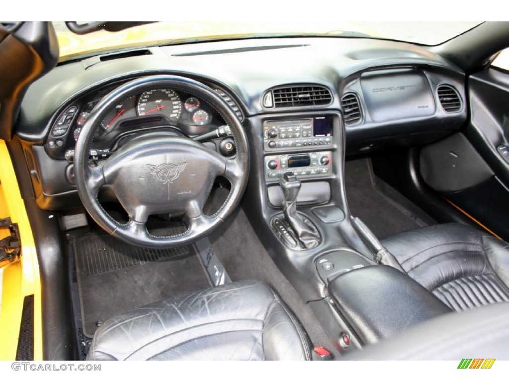 2003 Chevrolet Corvette Convertible Black Dashboard Photo #61754801