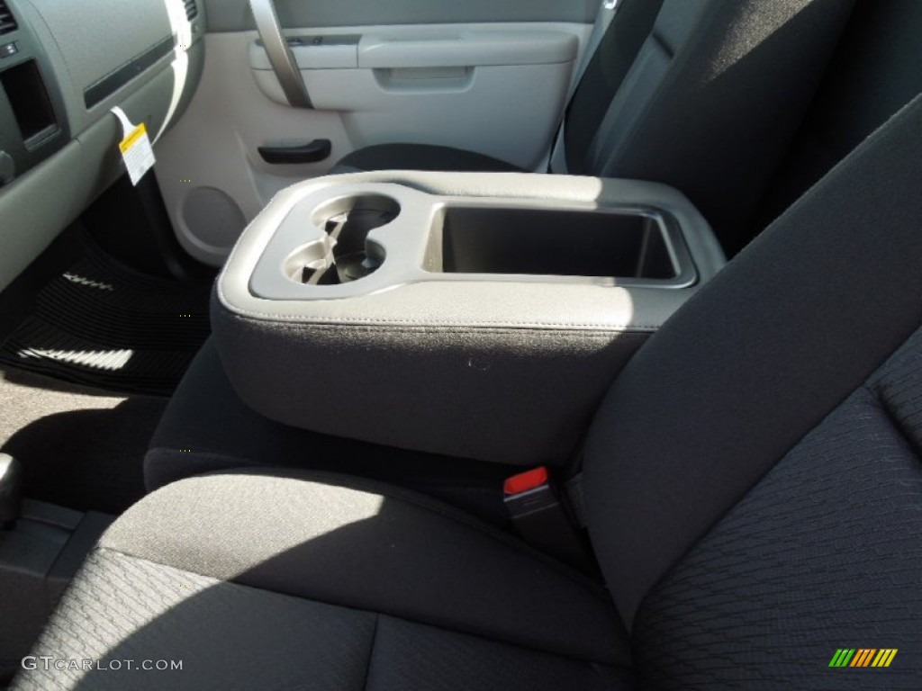 2012 Silverado 1500 Work Truck Regular Cab 4x4 - Black Granite Metallic / Dark Titanium photo #7