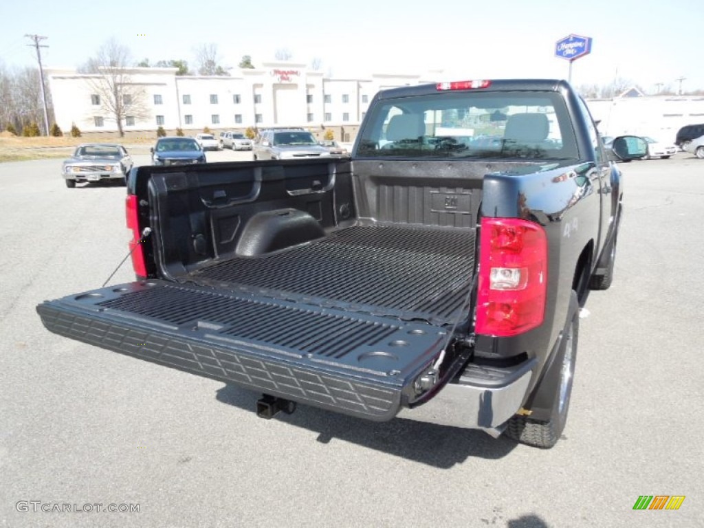 2012 Silverado 1500 Work Truck Regular Cab 4x4 - Black Granite Metallic / Dark Titanium photo #15