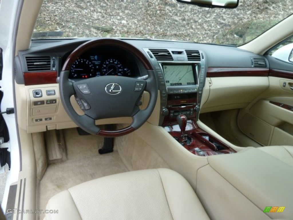 2008 Lexus LS 460 Cashmere Dashboard Photo #61756853