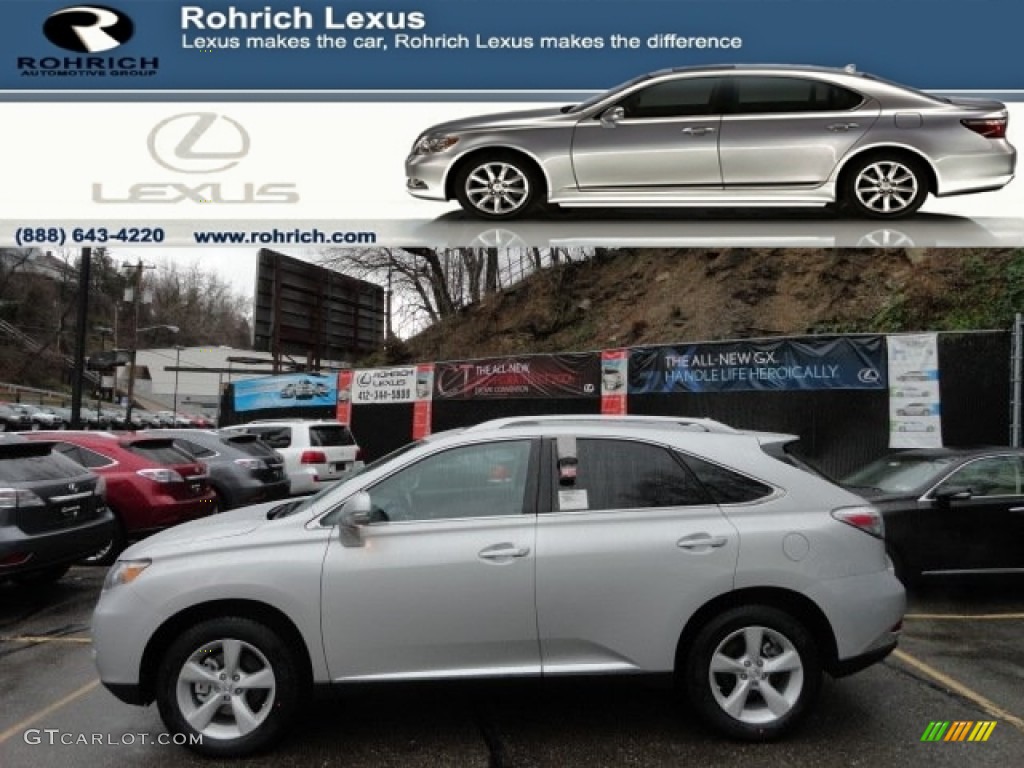 2012 RX 350 AWD - Tungsten Silver Metallic / Black photo #1