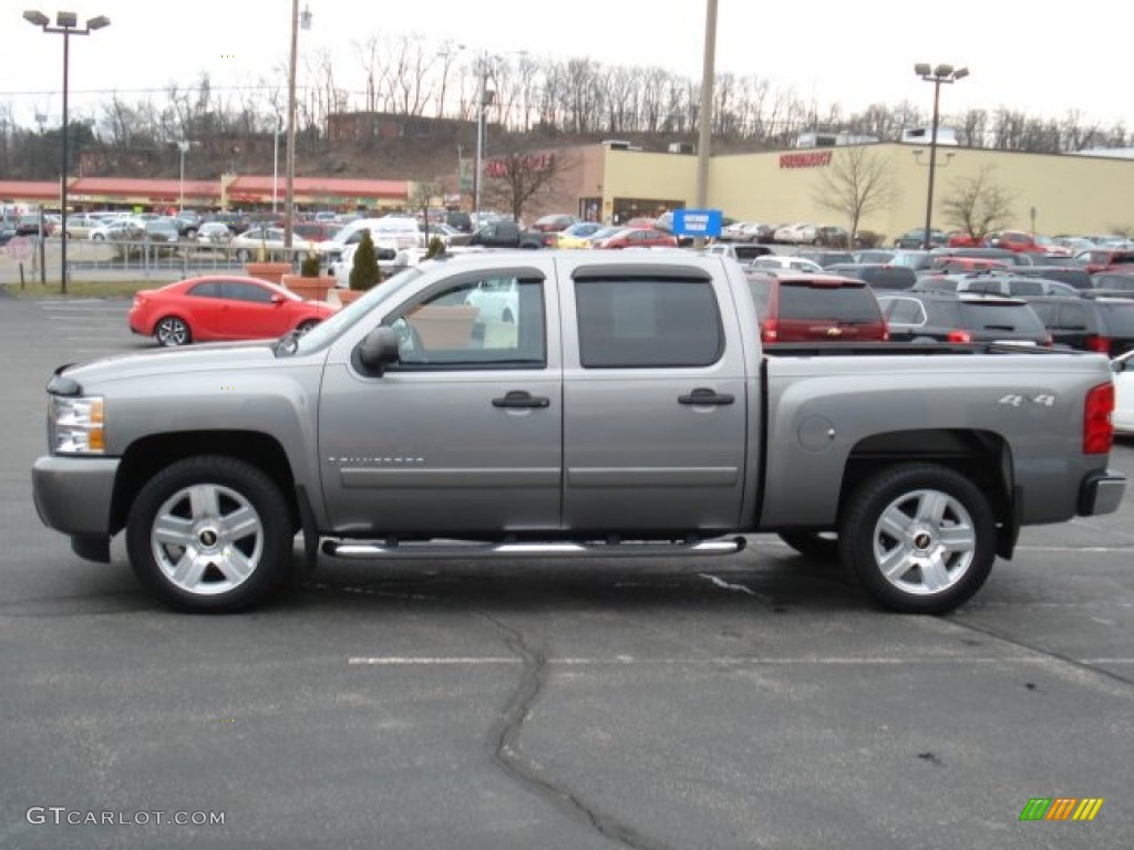 2008 Silverado 1500 LT Crew Cab 4x4 - Graystone Metallic / Ebony photo #4