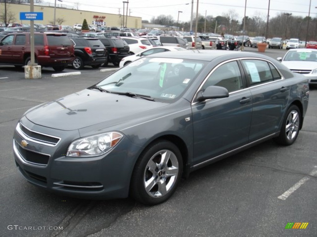 2008 Malibu LT Sedan - Dark Gray Metallic / Titanium Gray photo #3