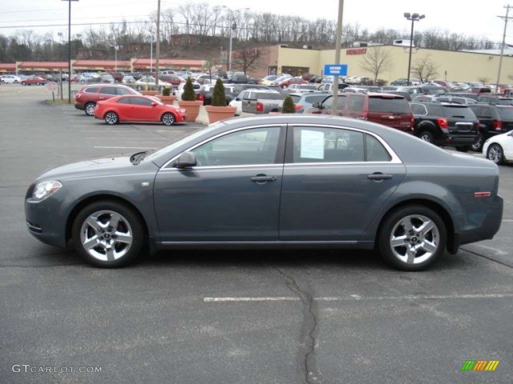 2008 Malibu LT Sedan - Dark Gray Metallic / Titanium Gray photo #4