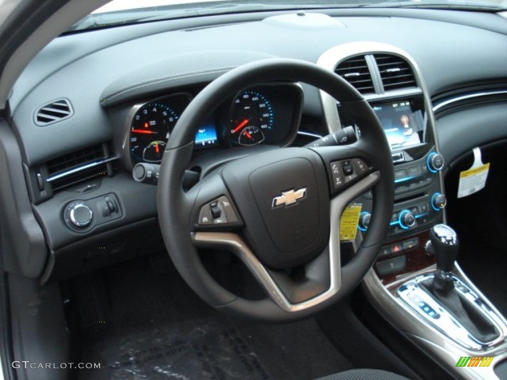 2013 Chevrolet Malibu ECO Jet Black Steering Wheel Photo #61758809