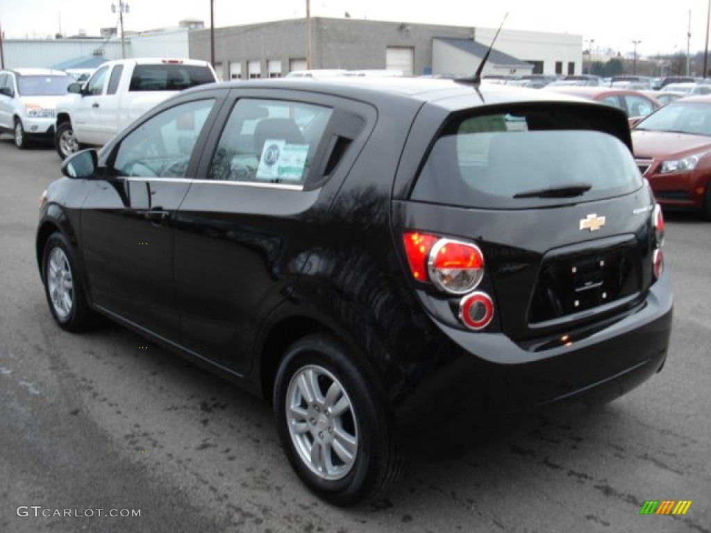 2012 Sonic LT Hatch - Black / Jet Black/Dark Titanium photo #6