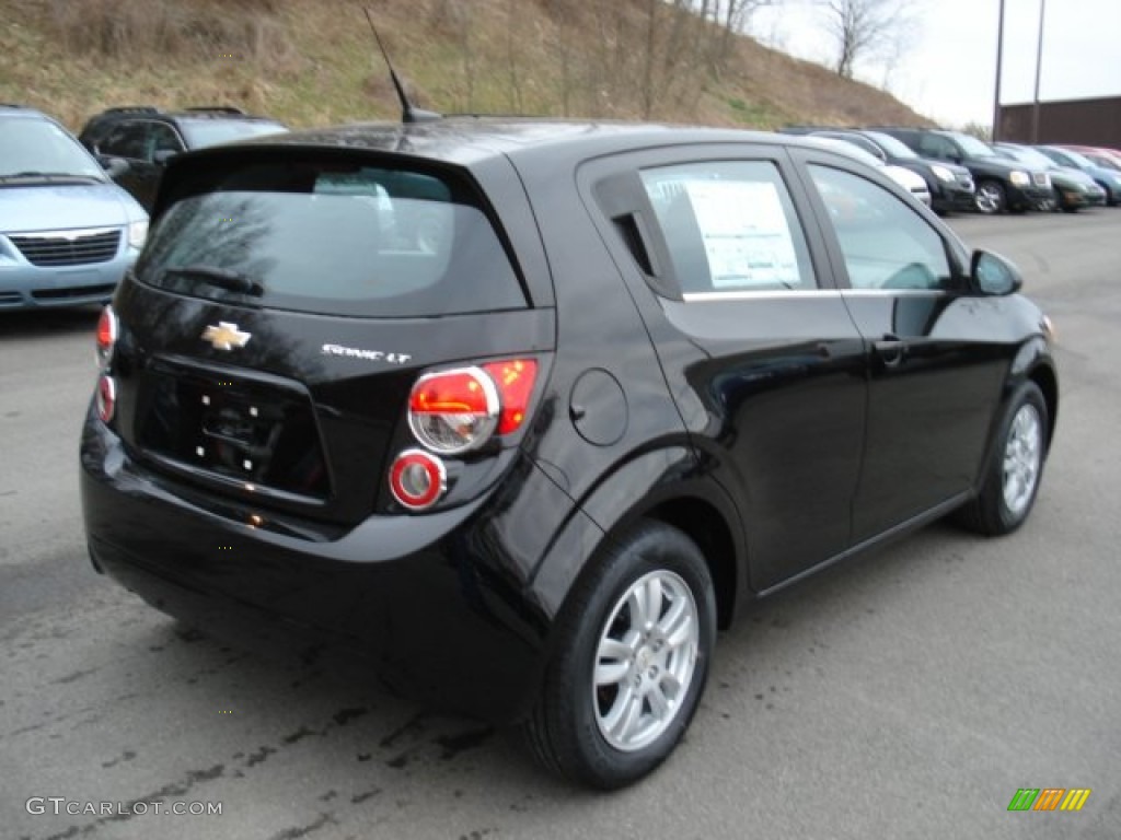 2012 Sonic LT Hatch - Black / Jet Black/Dark Titanium photo #8