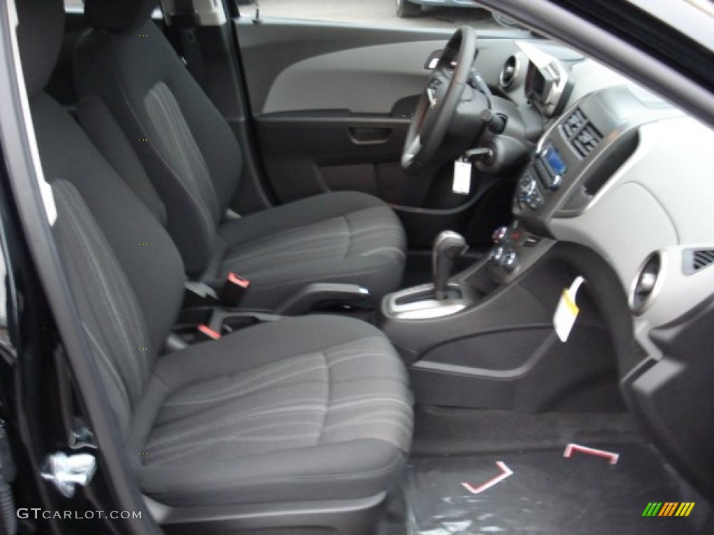 2012 Sonic LT Hatch - Black / Jet Black/Dark Titanium photo #16