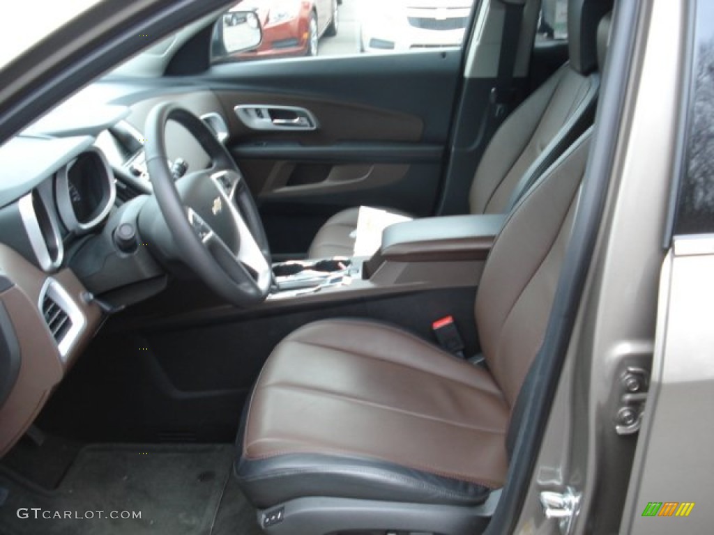 Brownstone/Jet Black Interior 2012 Chevrolet Equinox LTZ AWD Photo #61759772