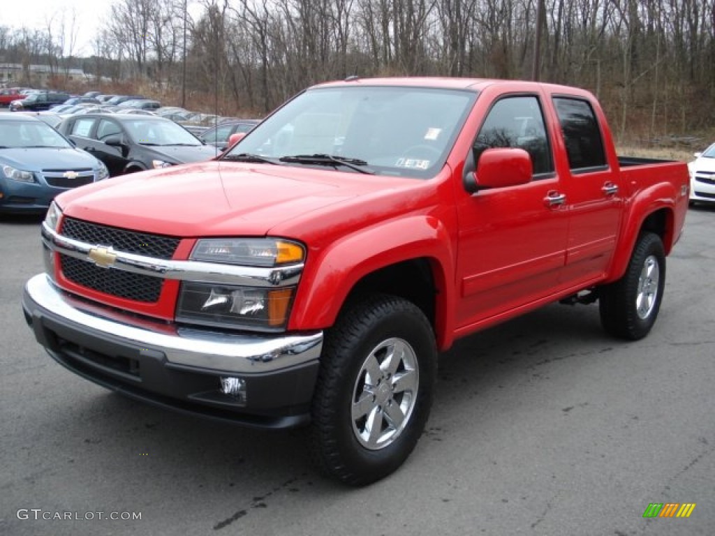 2012 Colorado LT Crew Cab 4x4 - Victory Red / Ebony photo #4