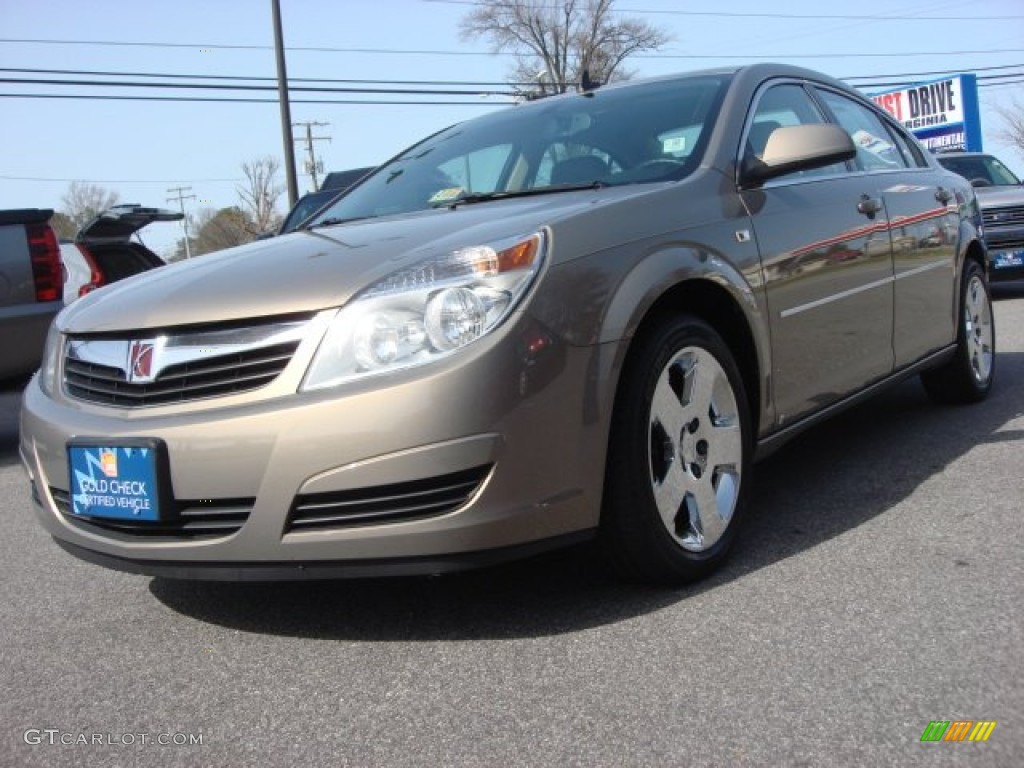 2008 Aura XE - Bronzed Pewter / Tan photo #1