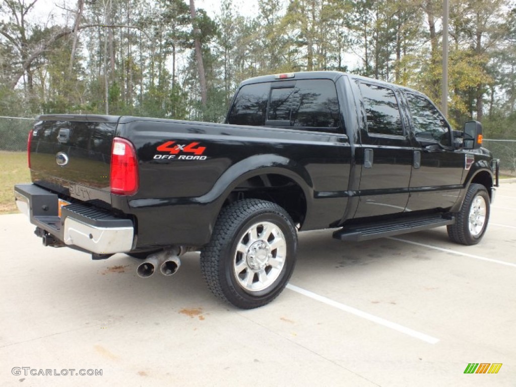 Black 2008 Ford F250 Super Duty FX4 Crew Cab 4x4 Exterior Photo #61763450