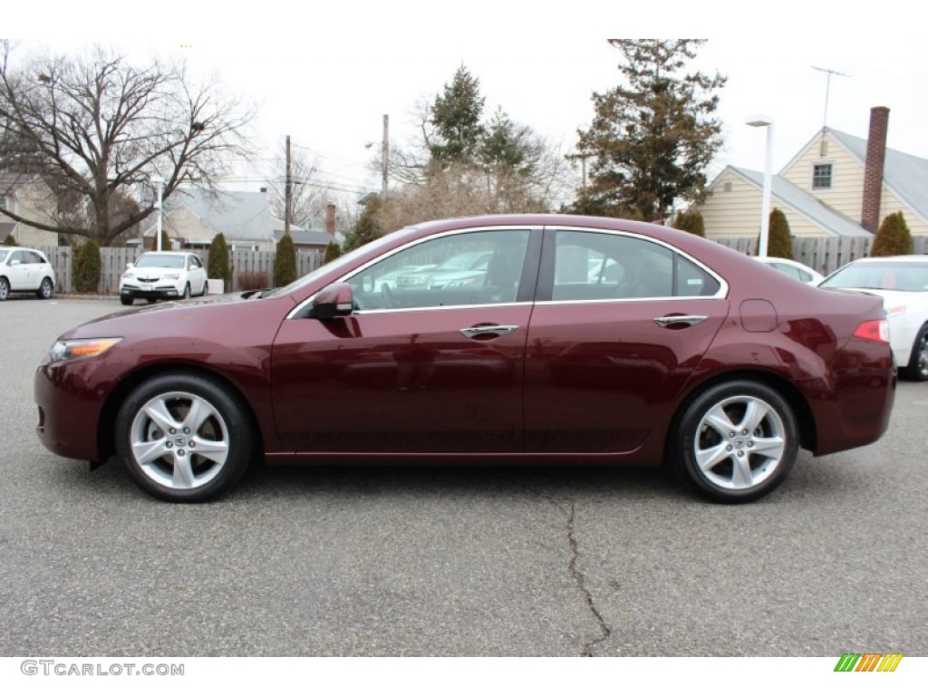 Basque Red Pearl 2009 Acura TSX Sedan Exterior Photo #61764590
