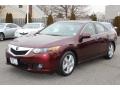 Basque Red Pearl 2009 Acura TSX Sedan Exterior