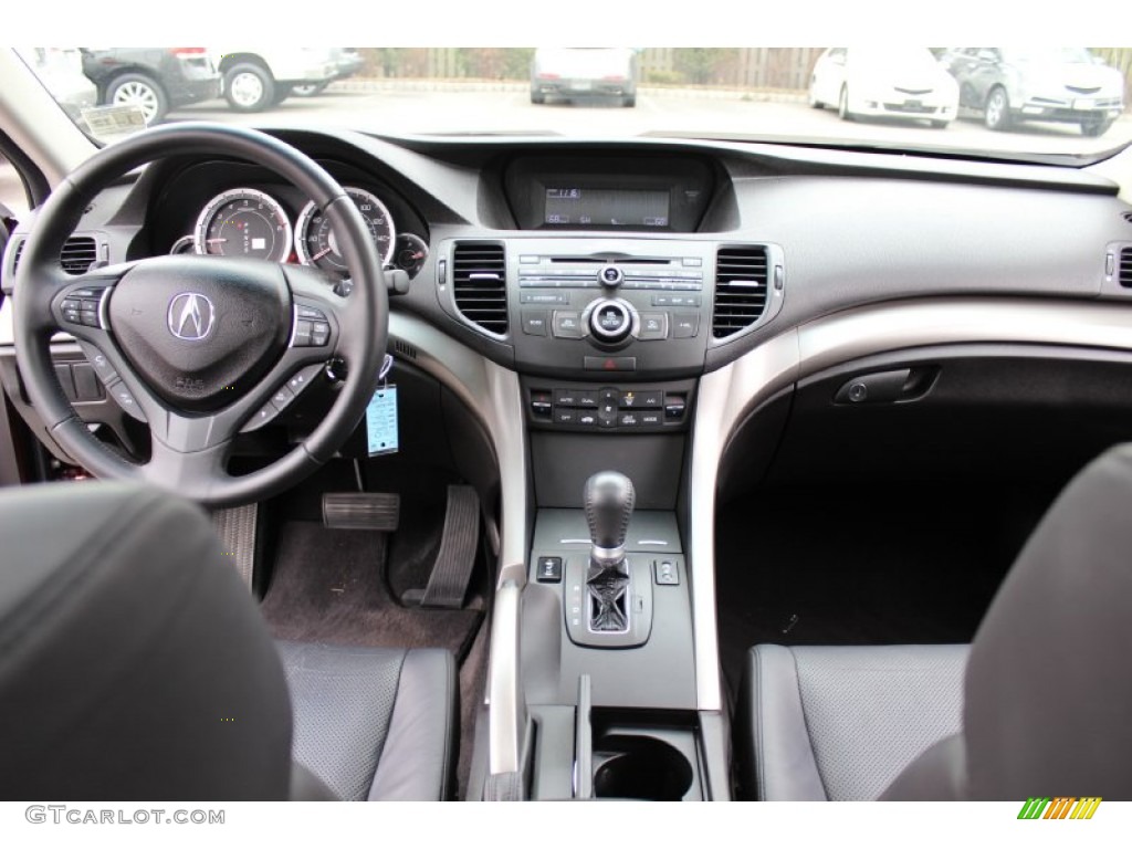 2009 Acura TSX Sedan Ebony Dashboard Photo #61764647