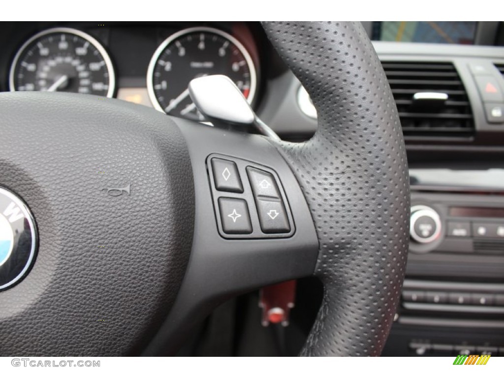 2008 1 Series 135i Convertible - Black Sapphire Metallic / Coral Red photo #16