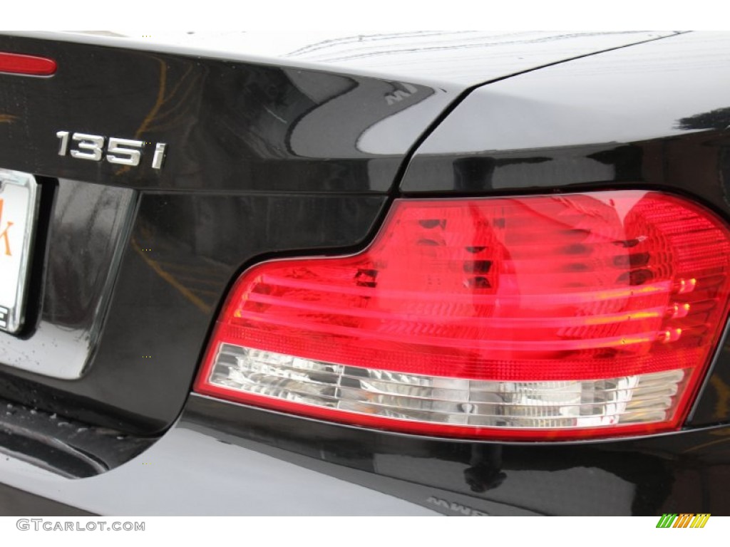 2008 1 Series 135i Convertible - Black Sapphire Metallic / Coral Red photo #21