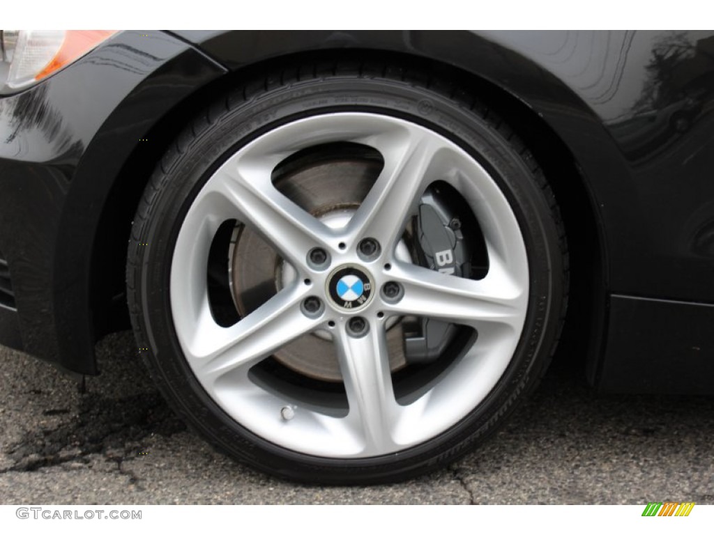 2008 1 Series 135i Convertible - Black Sapphire Metallic / Coral Red photo #29