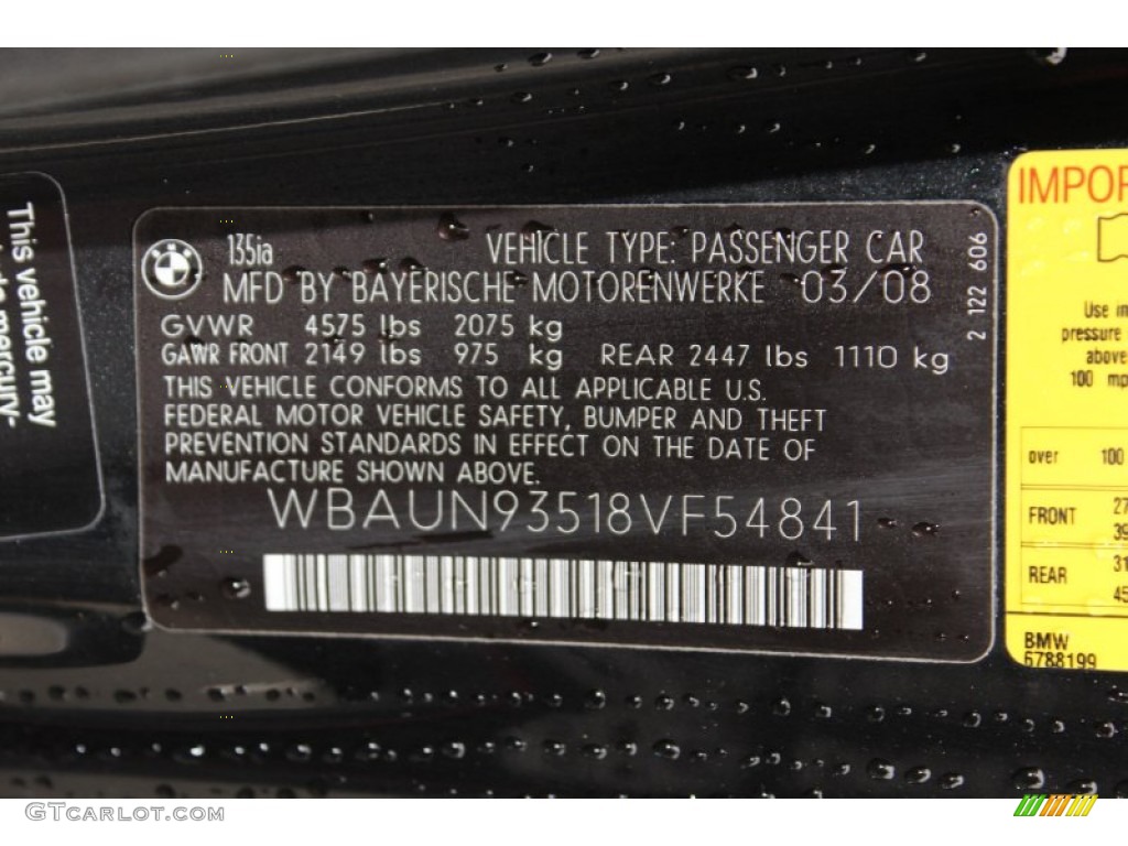 2008 1 Series 135i Convertible - Black Sapphire Metallic / Coral Red photo #31