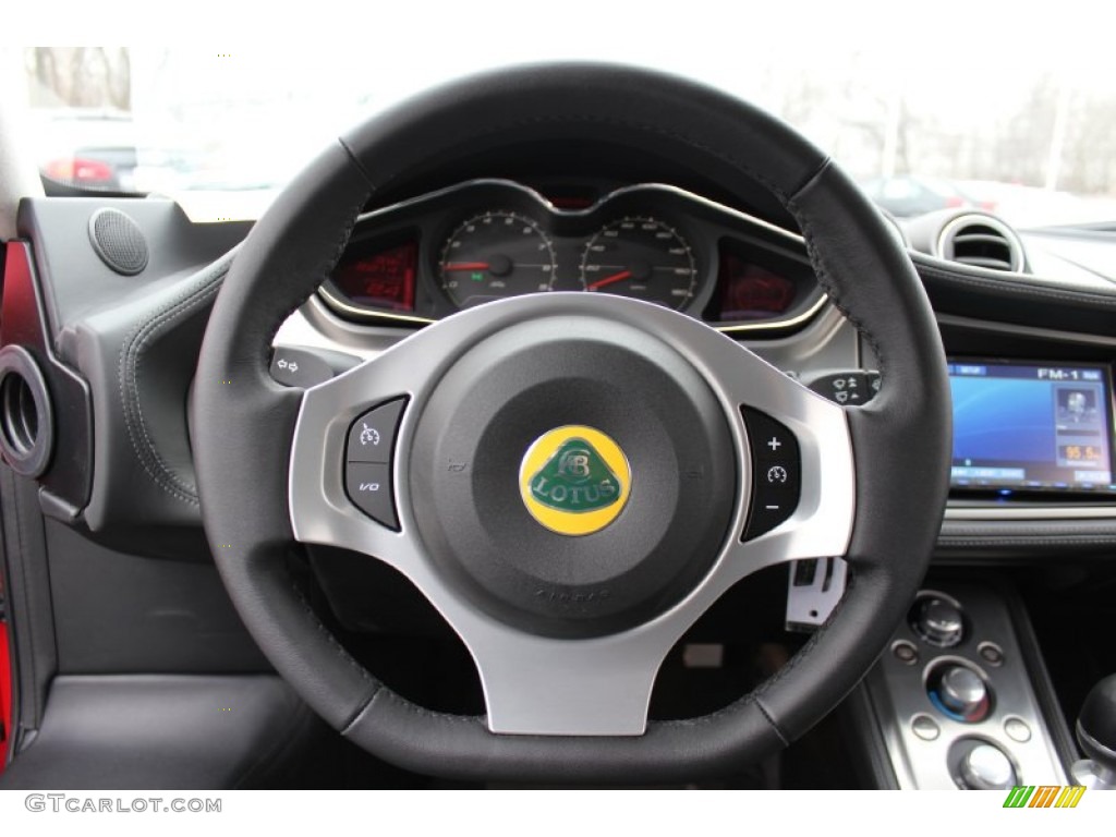 2011 Lotus Evora Coupe Black Steering Wheel Photo #61766405
