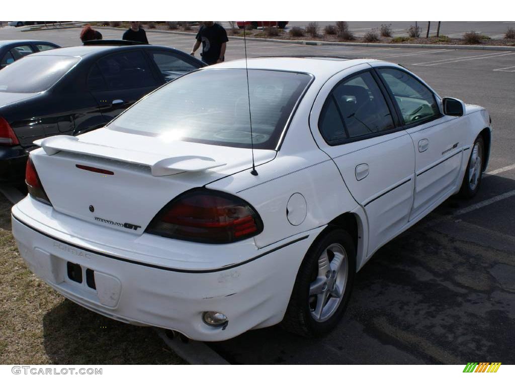 2000 Grand Am GT Sedan - Arctic White / Dark Pewter photo #4
