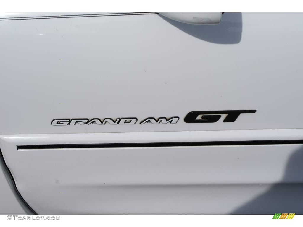 2000 Grand Am GT Sedan - Arctic White / Dark Pewter photo #7