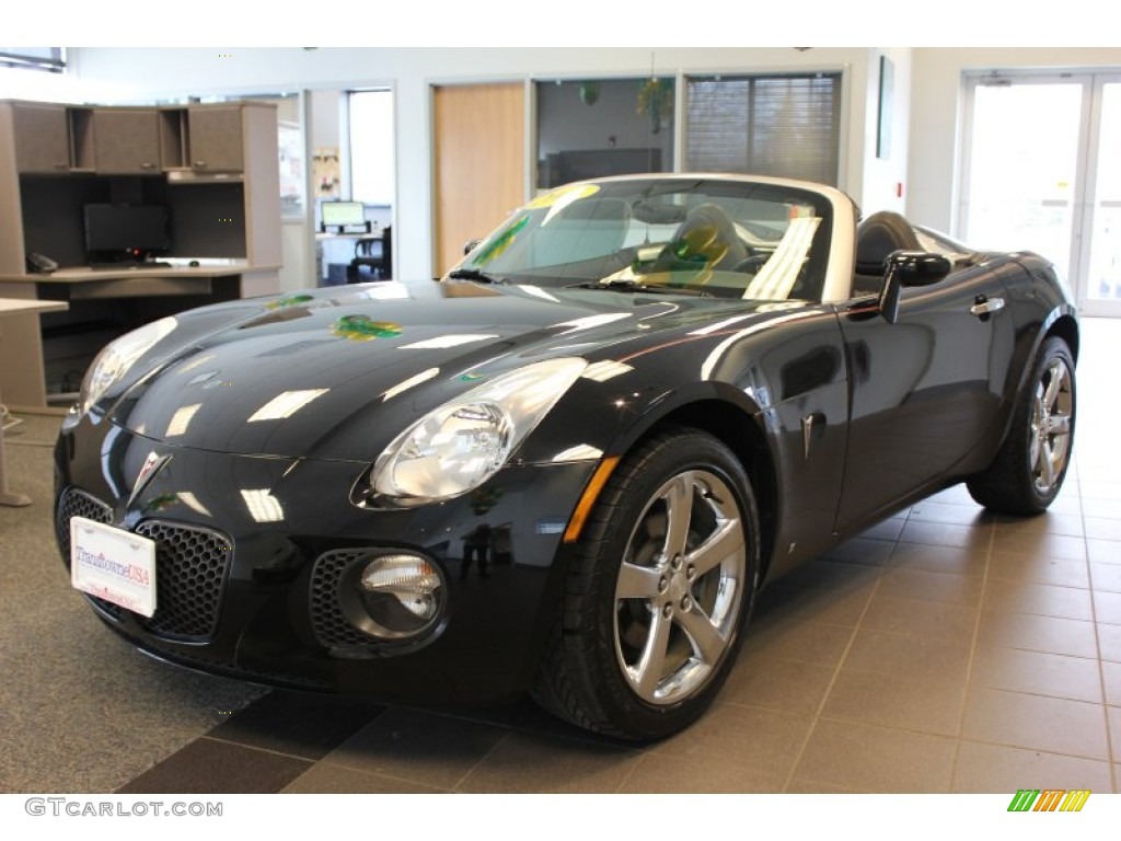 2007 Solstice GXP Roadster - Mysterious Black / Ebony photo #1