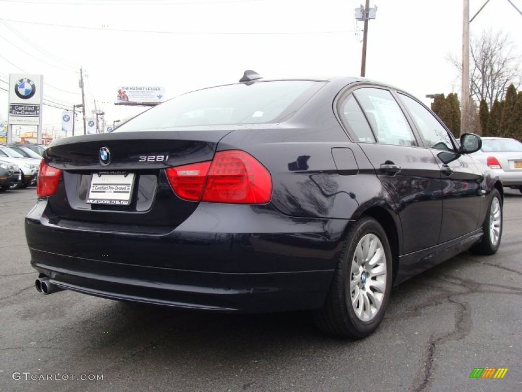 2009 3 Series 328xi Sedan - Monaco Blue Metallic / Black photo #4