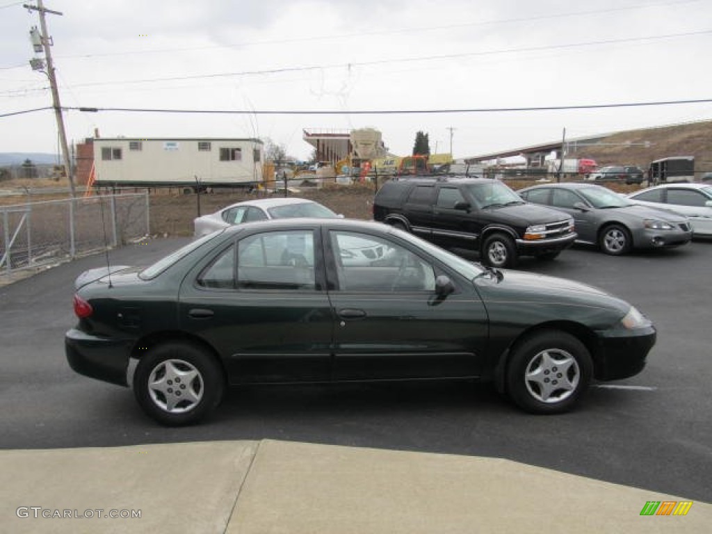 2003 Cavalier Sedan - Dark Green Metallic / Neutral Beige photo #4