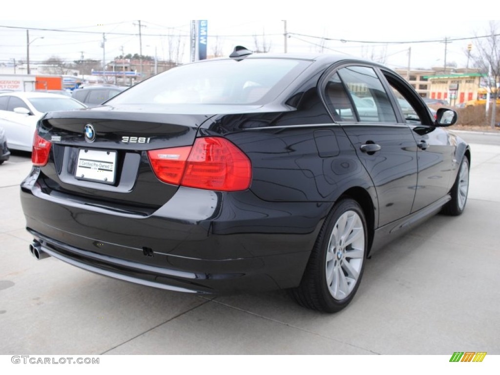2009 3 Series 328xi Sedan - Black Sapphire Metallic / Chestnut Brown Dakota Leather photo #6