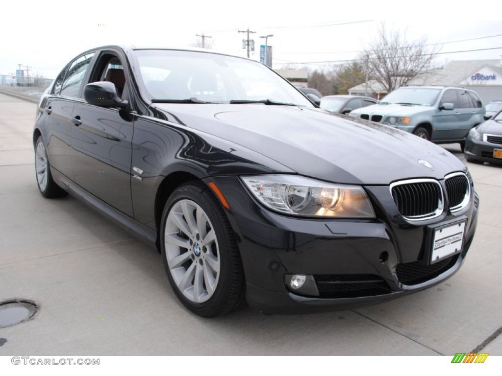 2009 3 Series 328xi Sedan - Black Sapphire Metallic / Chestnut Brown Dakota Leather photo #7