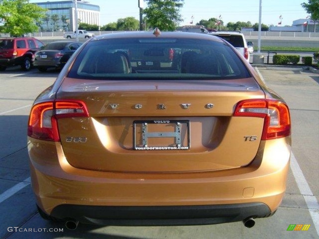 2012 S60 T5 - Vibrant Copper Metallic / Beechwood Brown/Off Black photo #4