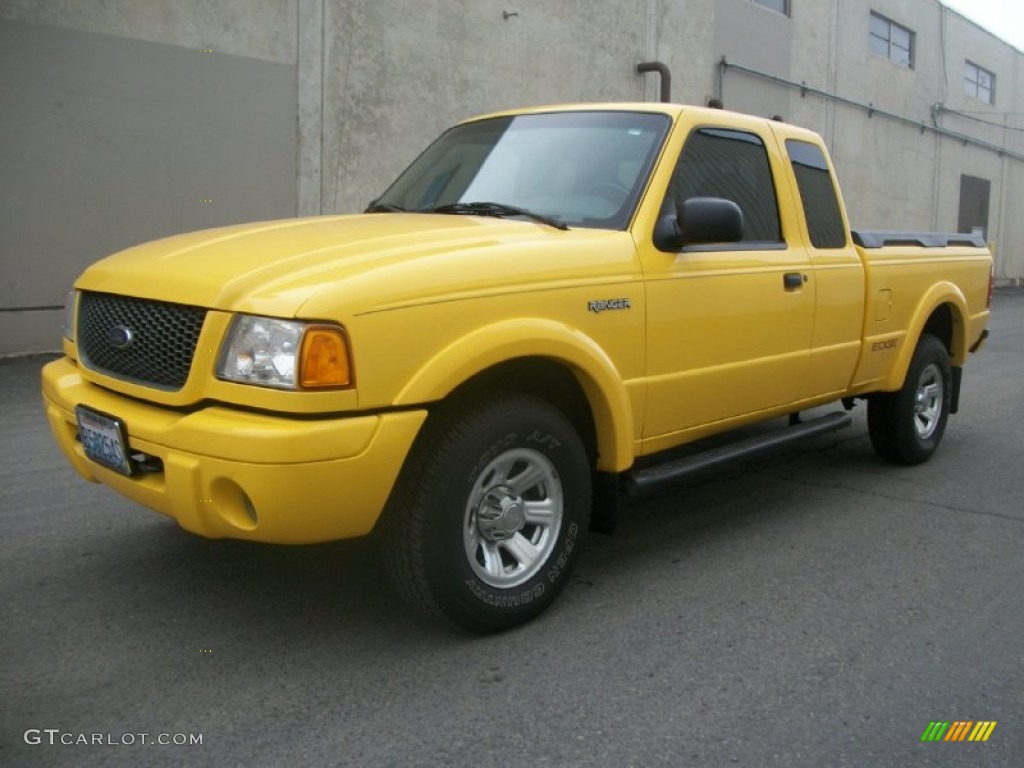2001 Ranger Edge SuperCab 4x4 - Chrome Yellow / Dark Graphite photo #5