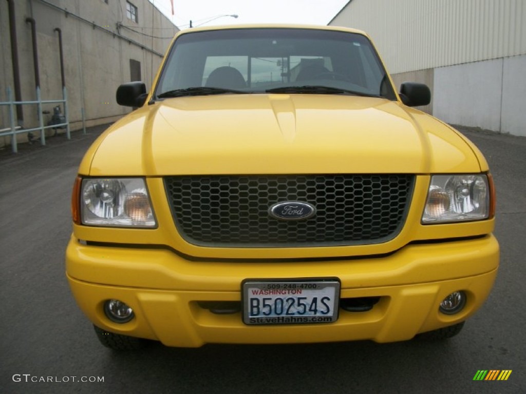 2001 Ranger Edge SuperCab 4x4 - Chrome Yellow / Dark Graphite photo #6