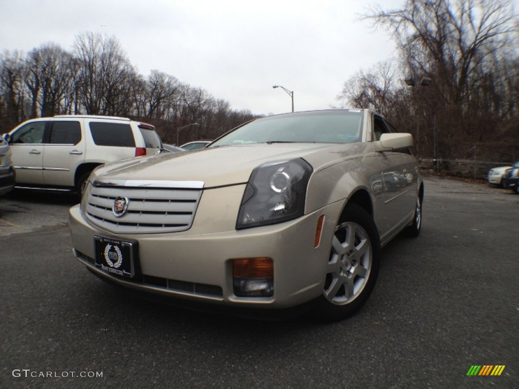 2007 CTS Sport Sedan - Gold Mist / Cashmere photo #1