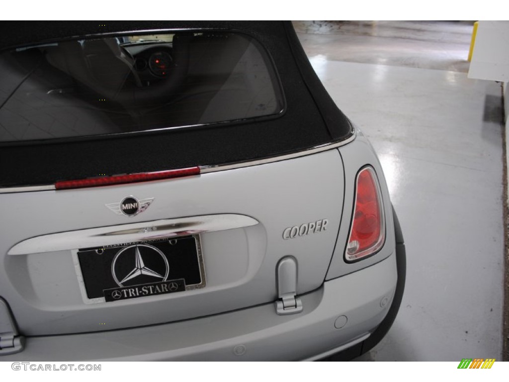 2007 Cooper Convertible - Pure Silver Metallic / Carbon Black/Black photo #21