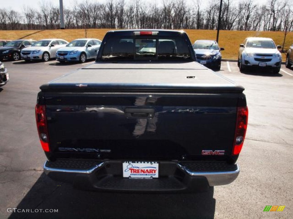 2007 Canyon SLE Extended Cab - Midnight Blue Metallic / Dark Pewter photo #6