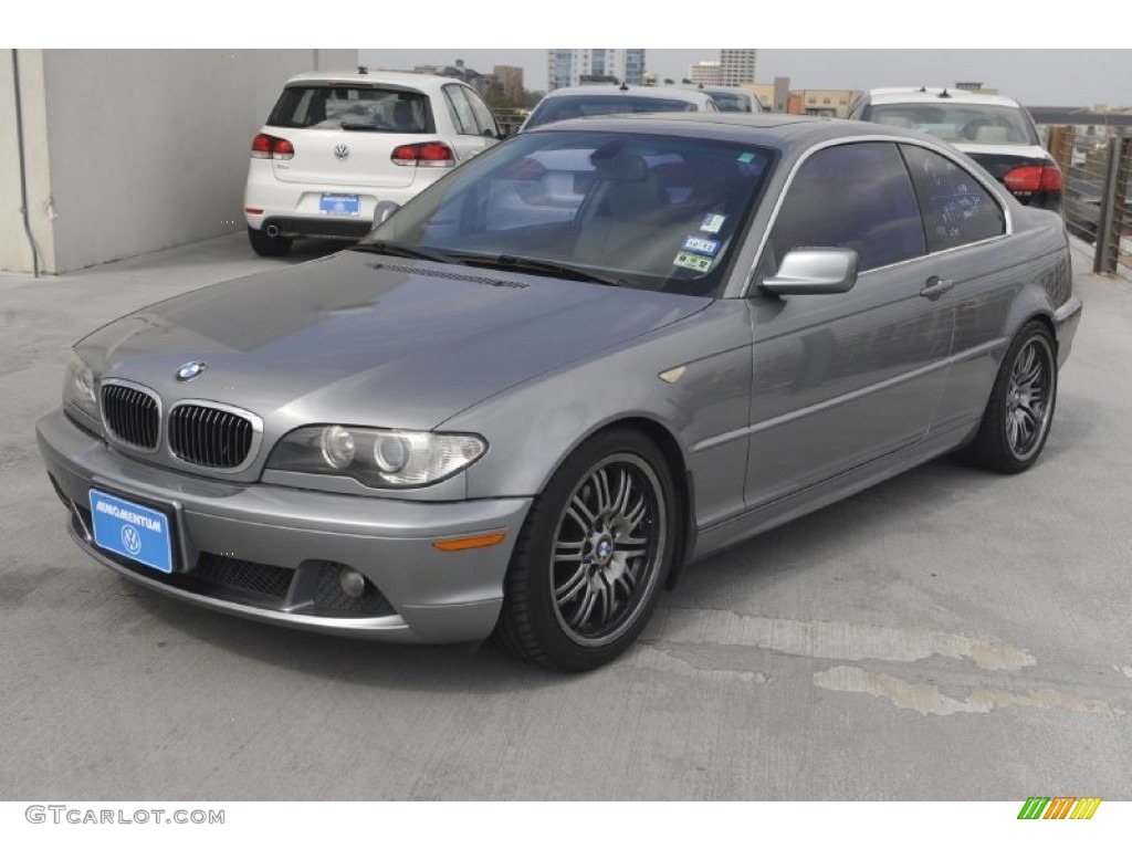 2004 3 Series 325i Coupe - Silver Grey Metallic / Grey photo #3