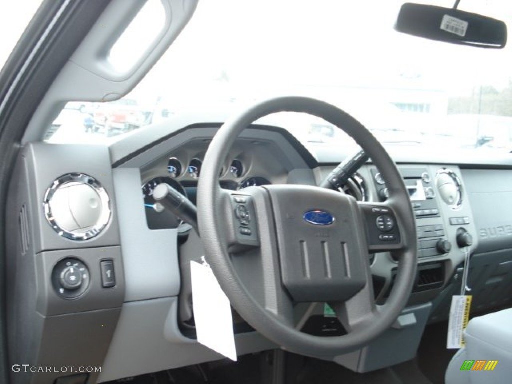 2012 Ford F350 Super Duty XLT SuperCab 4x4 Steel Steering Wheel Photo #61774079