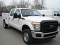 Oxford White 2012 Ford F350 Super Duty XL Crew Cab 4x4 Utility Truck Exterior