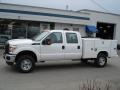 Oxford White - F350 Super Duty XL Crew Cab 4x4 Utility Truck Photo No. 5