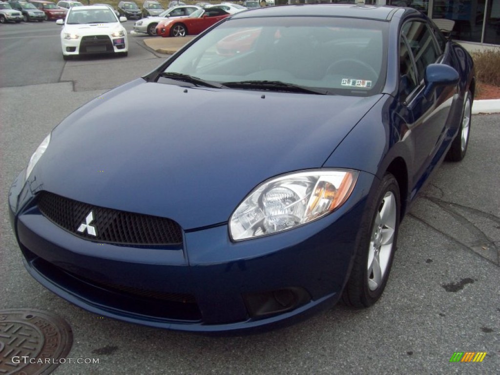 2009 Eclipse GS Coupe - Maizen Blue Pearl / Medium Gray photo #1