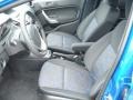 Charcoal Black/Blue 2012 Ford Fiesta SE Sedan Interior Color