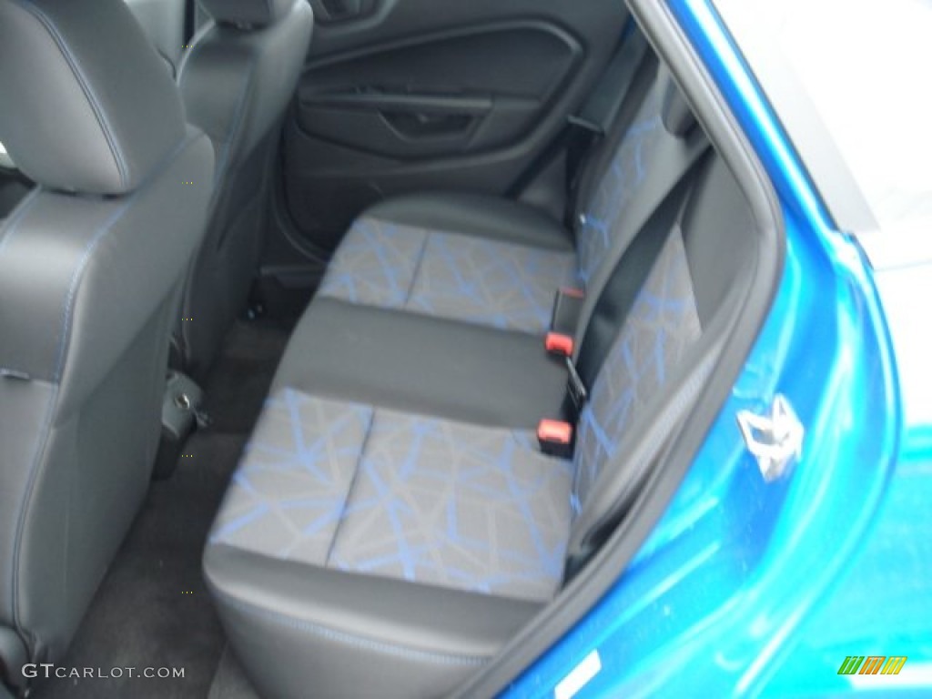 Charcoal Black/Blue Interior 2012 Ford Fiesta SE Sedan Photo #61774610